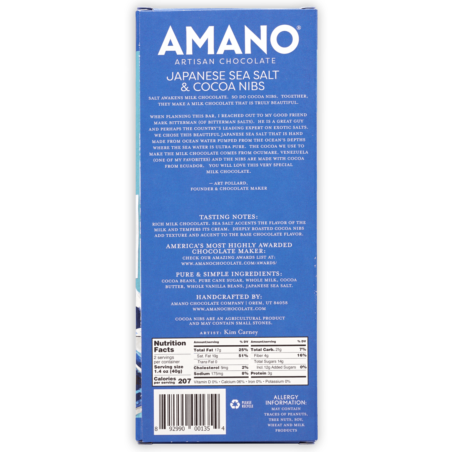 Amano Milk Japanese Sea Salt & Nibs