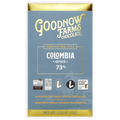 Goodnow Farms Boyaca 73% dark chocolate bar in blue gold foil wrap