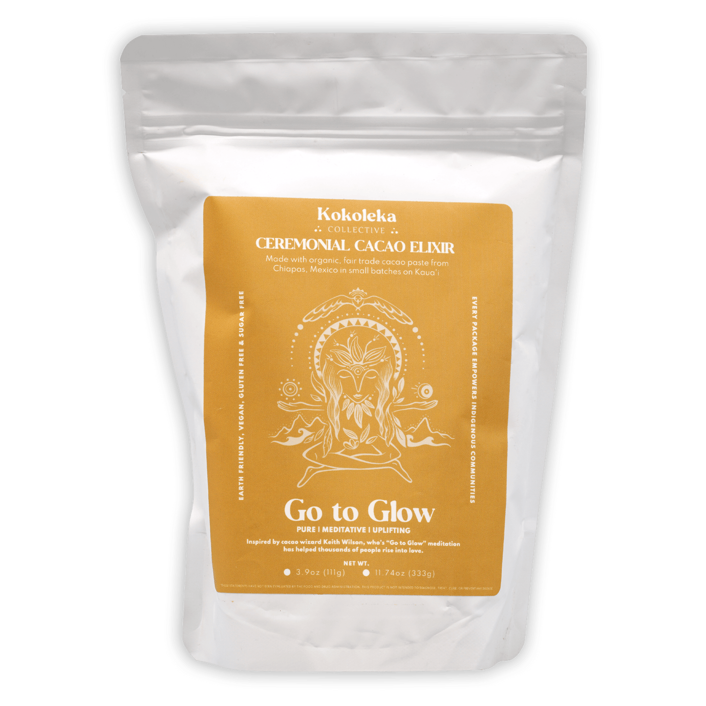Kokoleka Collective Ceremonial Cacao Go to Glow 100%