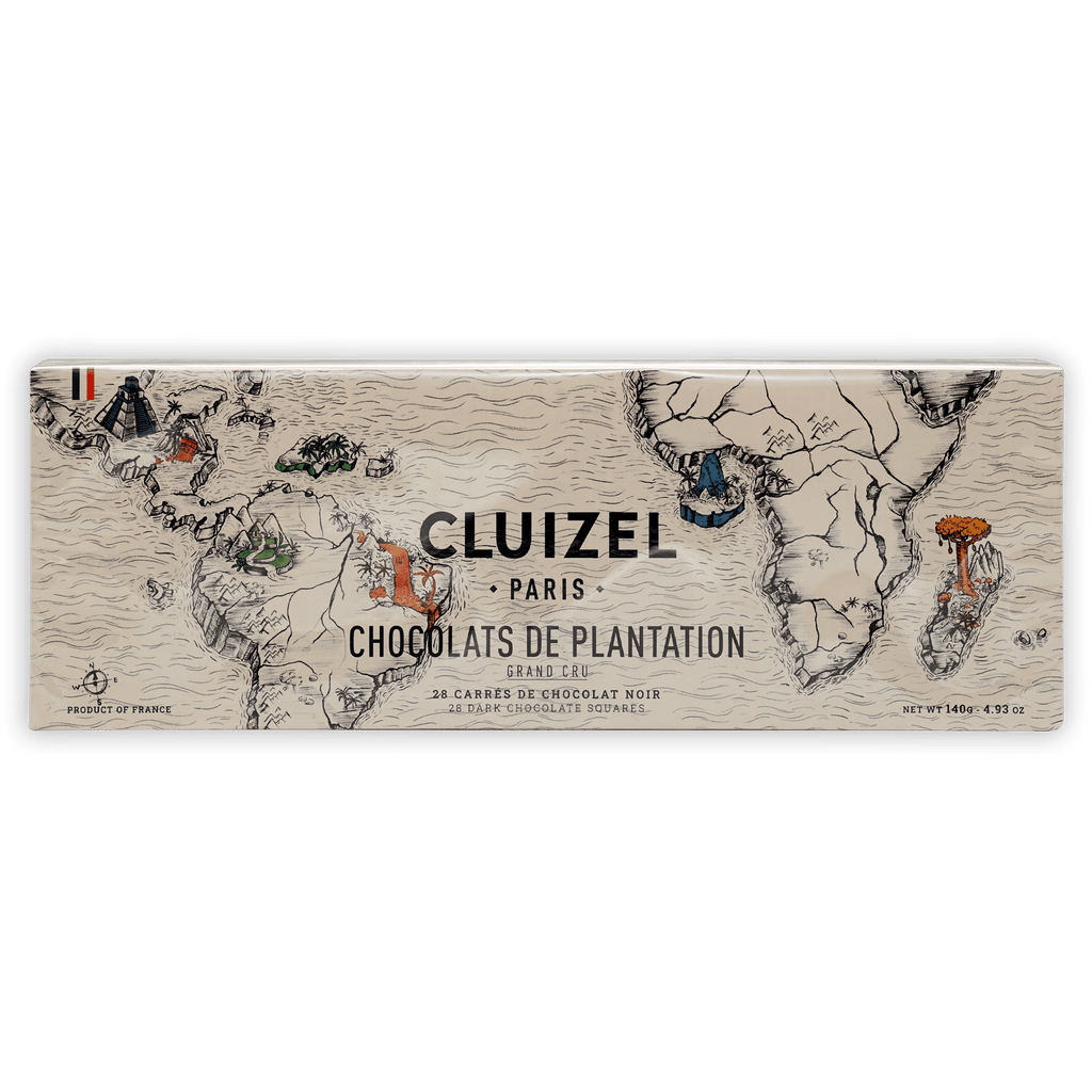 Michel Cluizel Single Estate Tasting Box with world map design
