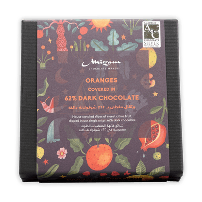 Mirzam Dark Chocolate Coated Oranges 62%