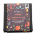Mirzam Dark Chocolate Coated Oranges 62% in purple fruit box