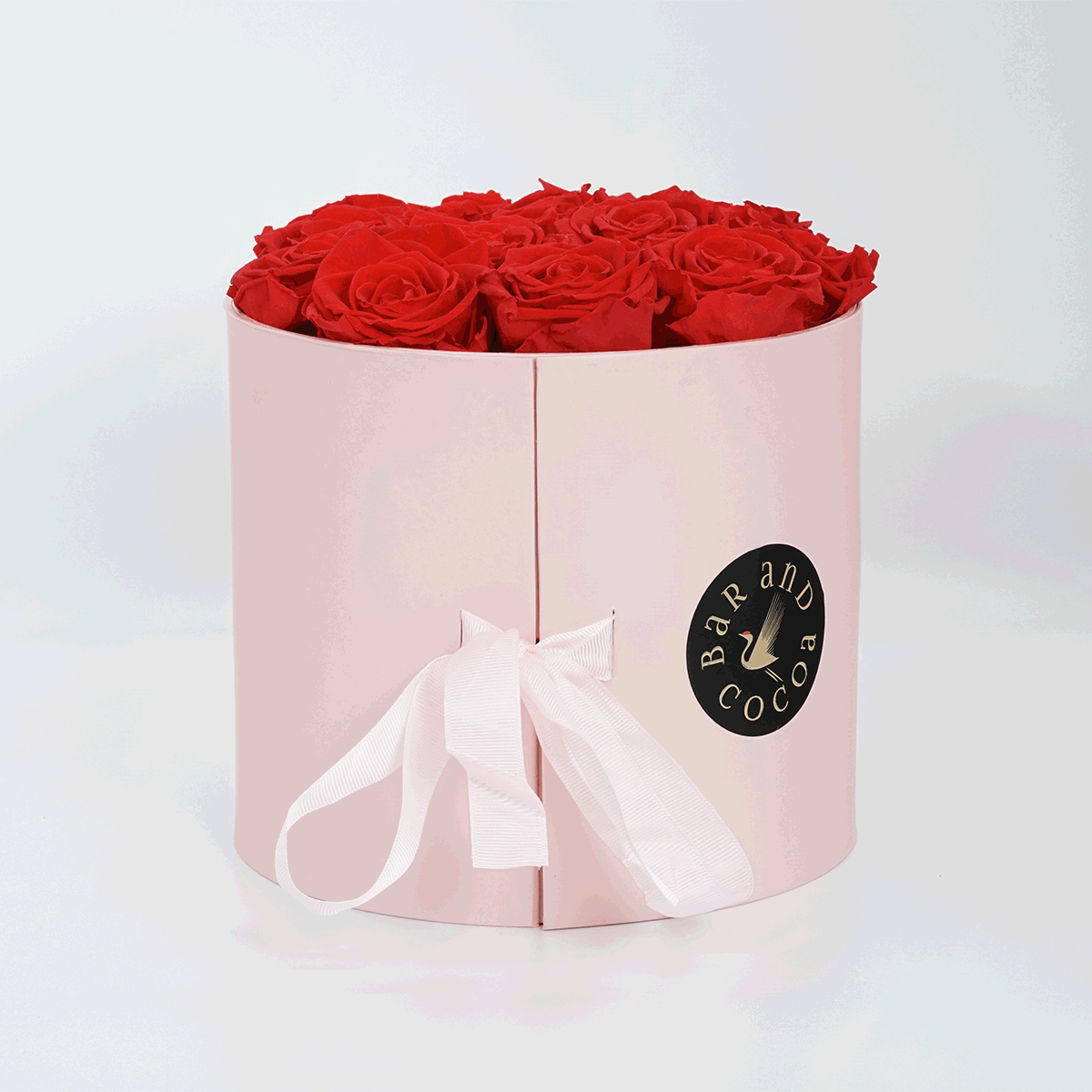 Sending Love Pink Double Gift Box (Eternal Roses & Chocolate)