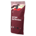 Raaka Baking Chocolate Classic Dark 71% maroon pouch with minimalist mountain design