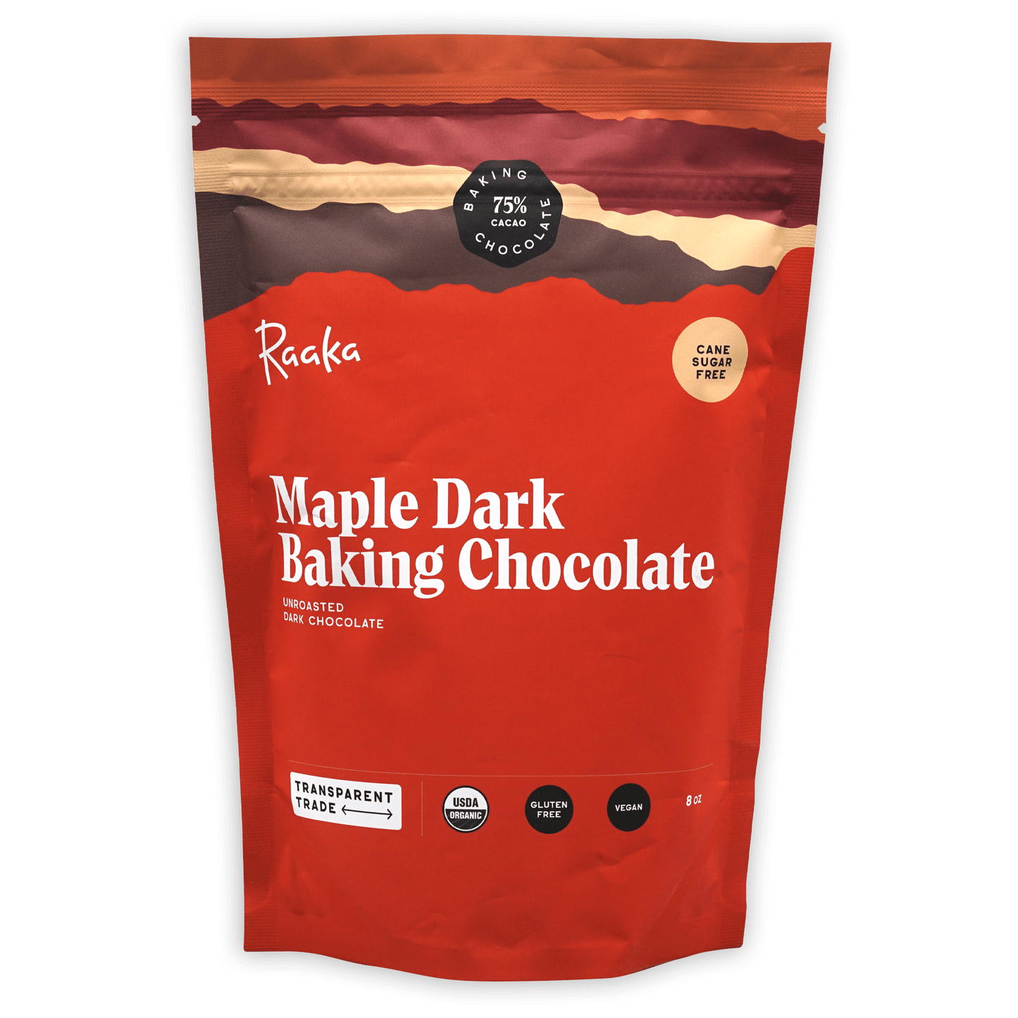 Raaka Baking Chocolate Maple Dark 75%