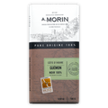 A. Morin 100% dark chocolate bar from Ivory Coast in brown green map package