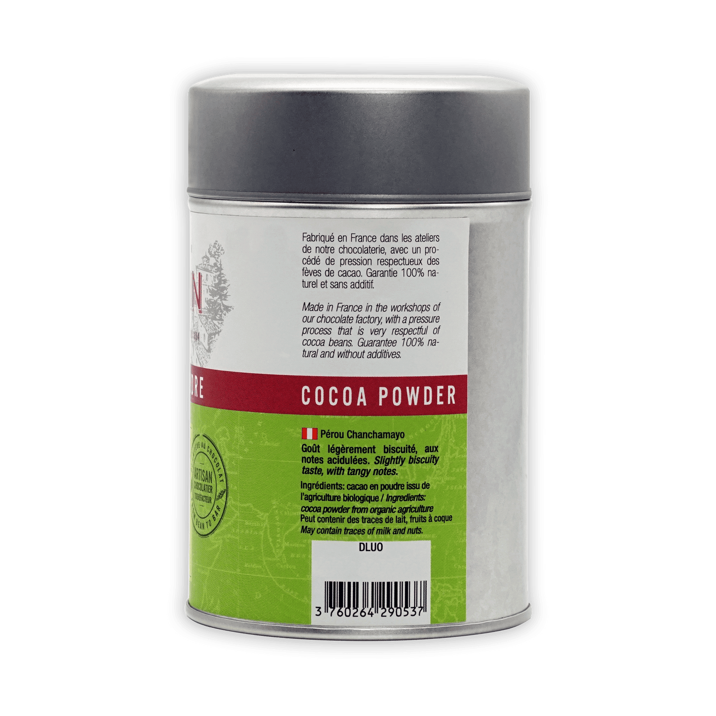 A. Morin Peru Cocoa Powder 100% Tin