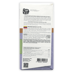 Back of A. Morin Venezuela Carenero 70% white chocolate bar wrapper with purple-green gradient, French-English ingredients and origin text