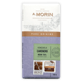 Purple and white A on A. Morin Venezuela Carenero 70% chocolate bar