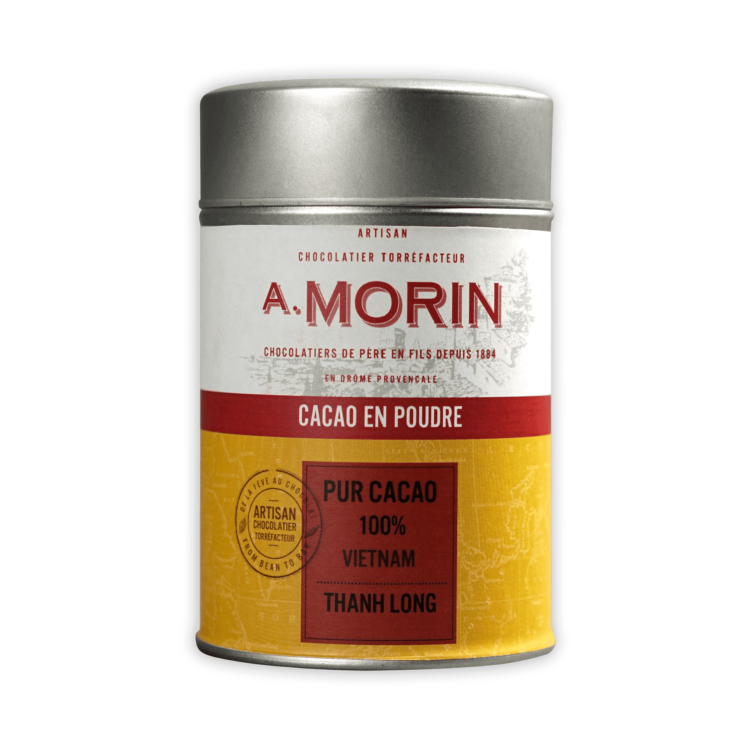 A. Morin Vietnam 100% Cocoa Powder Tin Display