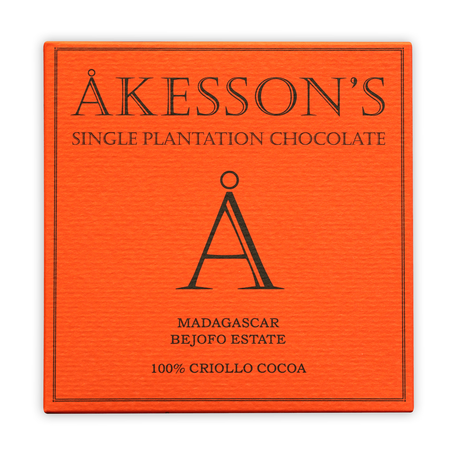 Akesson’s Madagascar Criollo 100% Dark Chocolate bar box