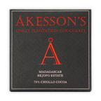 Akesson’s Madagascar Criollo 75% sleek black box with red lettering