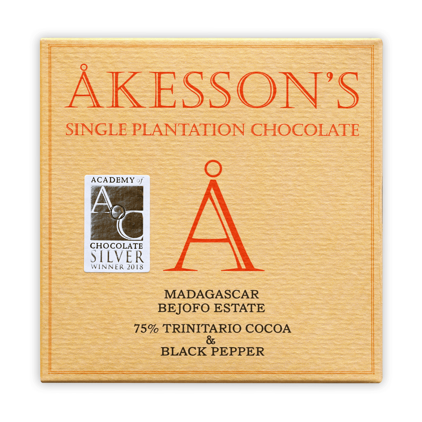 Akesson's Madagascar Trinitario Cocoa & Black Pepper 75%