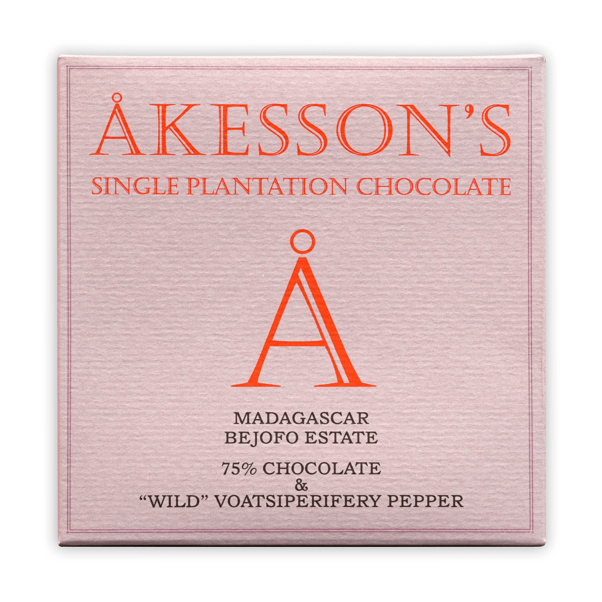 Akesson's Madagascar Trinitario Cocoa & "Wild" Voatsiperifery Pepper 75%