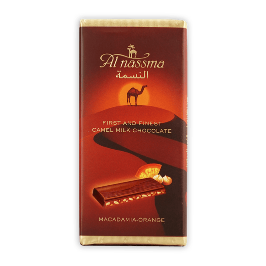 Al Nassma Camel Milk Chocolate w/ Macadamia Orange