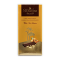 Al Nassma 70% dark milk chocolate bar with almonds, golden wrapper