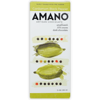 Amano Cardamom Pepper 60% artisan chocolate bar with cardamom pod illustrations
