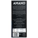Back of Amano Madagascar 70% artisan chocolate black box with barcode