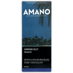 Amano Madagascar 70% artisan chocolate bar with twilight palm trees packaging