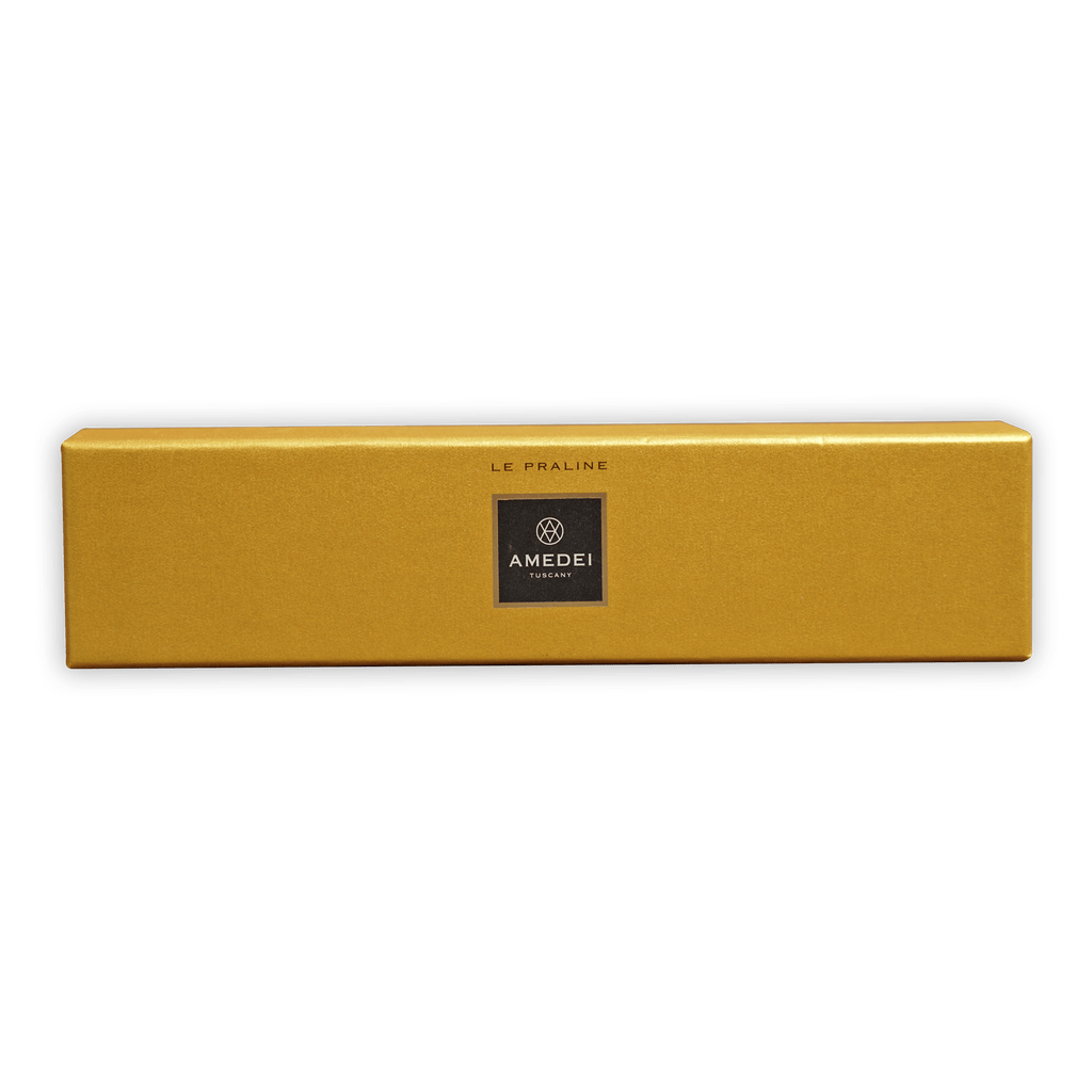 Amedei le praline gold box with black label, 5 pcs assorted