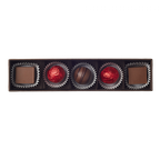 Amedei Assorted Pralines Gold Box with 5 foil-wrapped chocolates