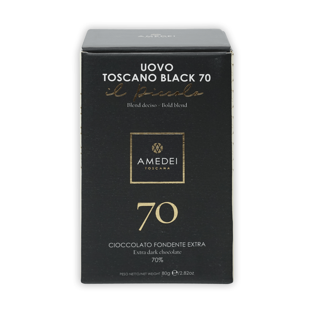 Amedei Toscana Uovo Toscano Black 70% extra dark chocolate Easter egg box