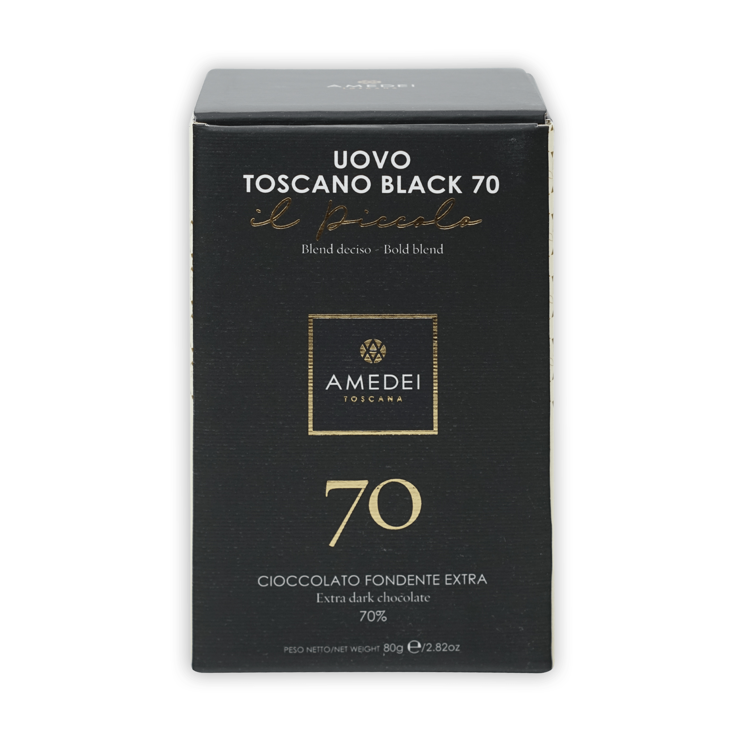 Amedei Toscana Uovo Toscano Black 70% extra dark chocolate Easter egg box