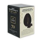 Amedei Toscana Black 70% Easter egg in elegant box with pralines