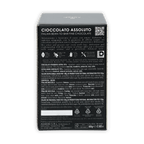 Back of Amedei Easter Egg Toscano Black Dark 70% Mowry Italian chocolate box with QR code