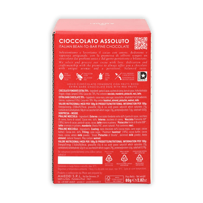 Amedei Easter Egg Toscano Dark w/ Mixed Berries 70% (Seasonal)