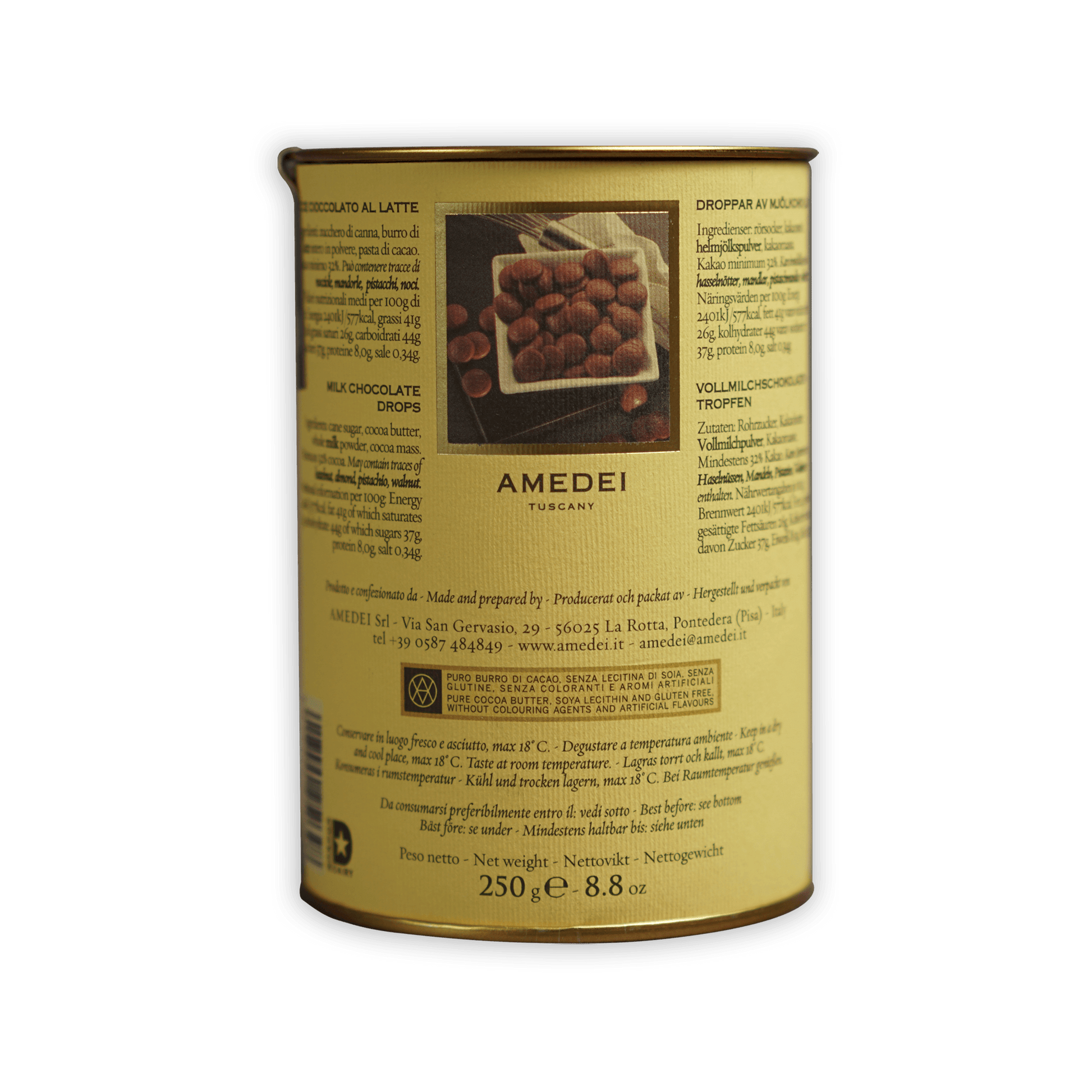 Amedei Gocce Toscano Latte (Milk Chocolate) Chips 32%