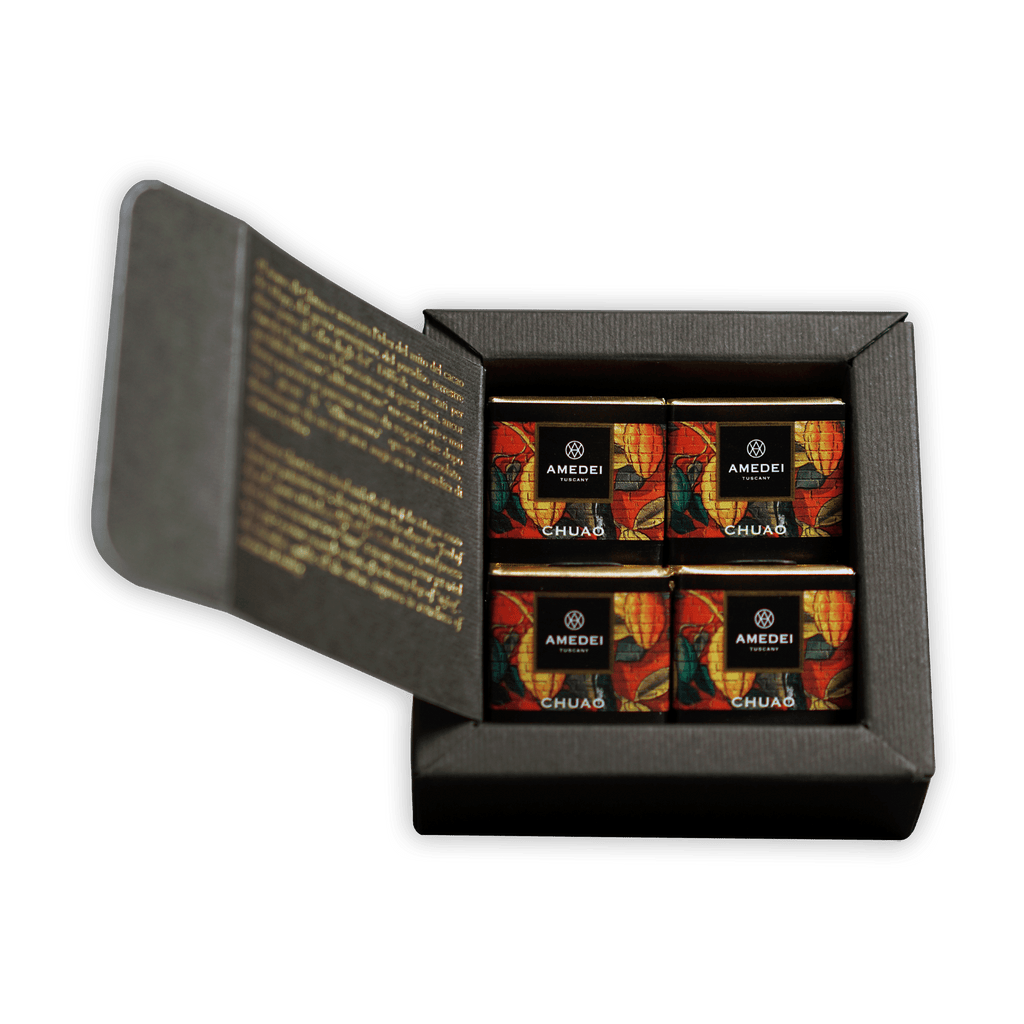 Amedei Chuao 70% Napolitains black gift box with 6 chocolates