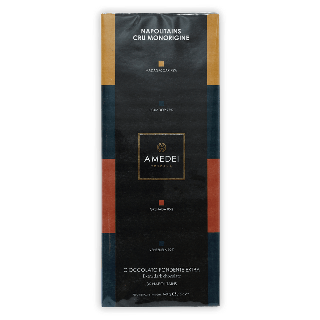 Amedei Napolitains Cru Monorigine 36 pcs Toscana black bar packaging