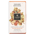 Amedei Toscana Toscano Nocciola milk chocolate bar with hazelnuts wrapper
