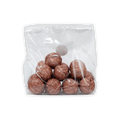 Amedei Pralines Milk w/ Crema Toscana truffles in glossy brown foil