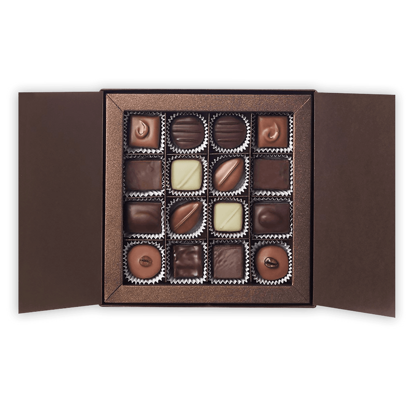 Amedei Pralines Gift Box with 16 luxury dark and milk chocolate truffles