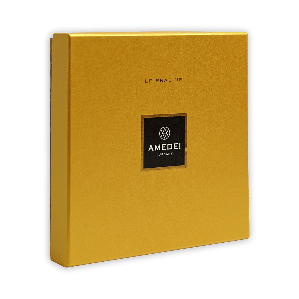 Amedei Tuscany le praline golden gift box with black label, 16 pcs