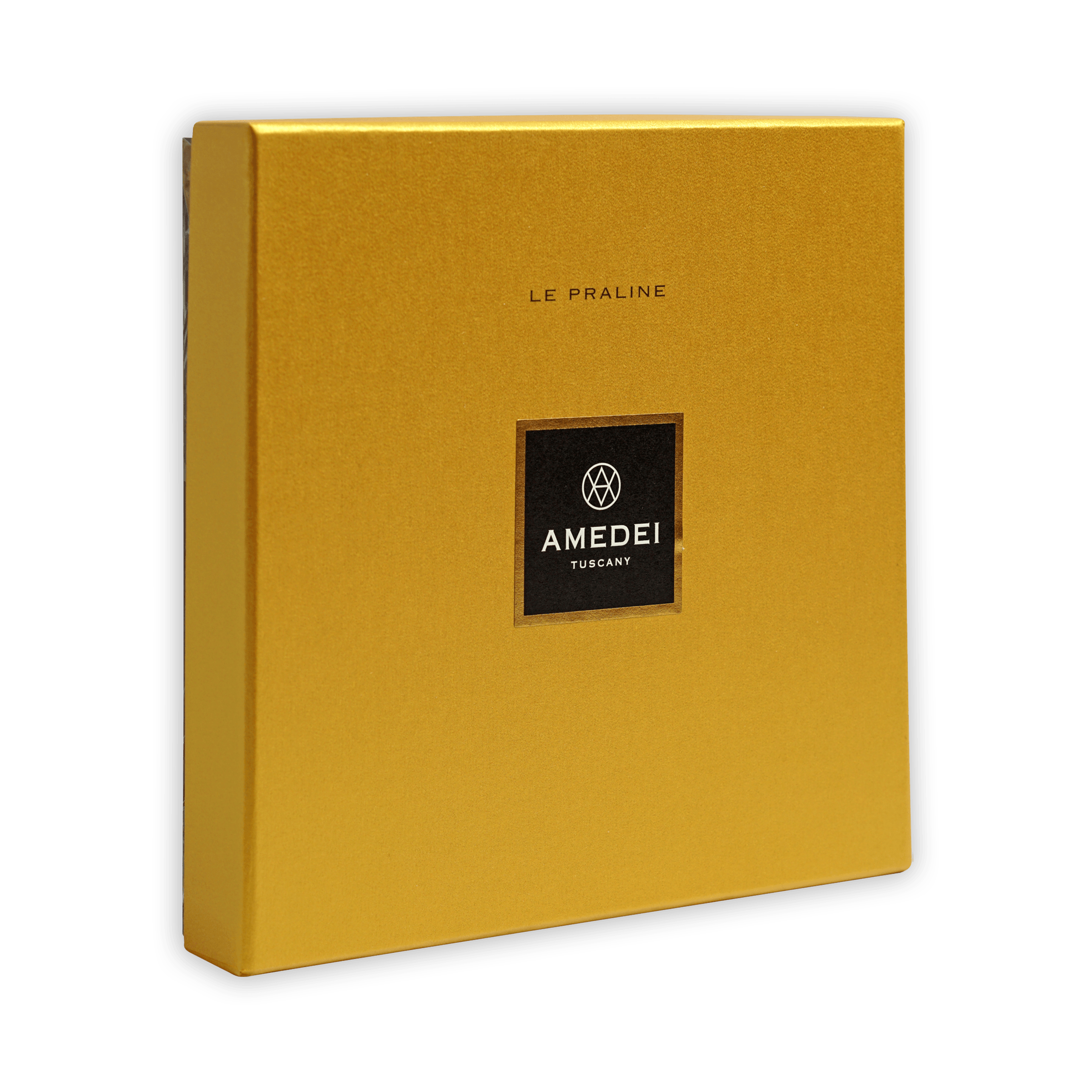 Amedei Tuscany le praline golden gift box with black label, 16 pcs
