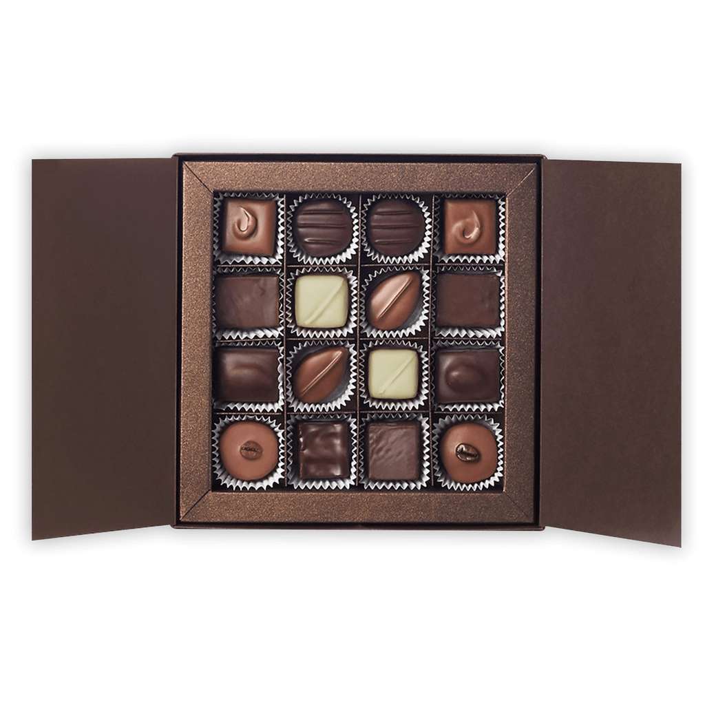 Amedei Pralines Gift Box with 16 luxury dark and milk chocolate truffles