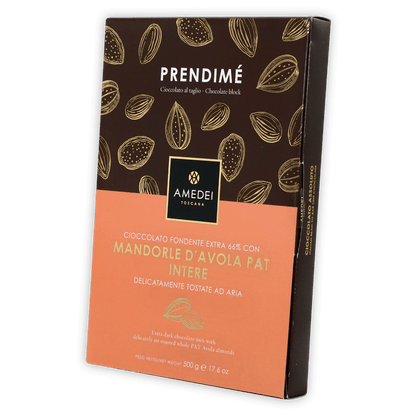 Amedei Prendimé Dark Chocolate w/ Almonds 66% (500g)