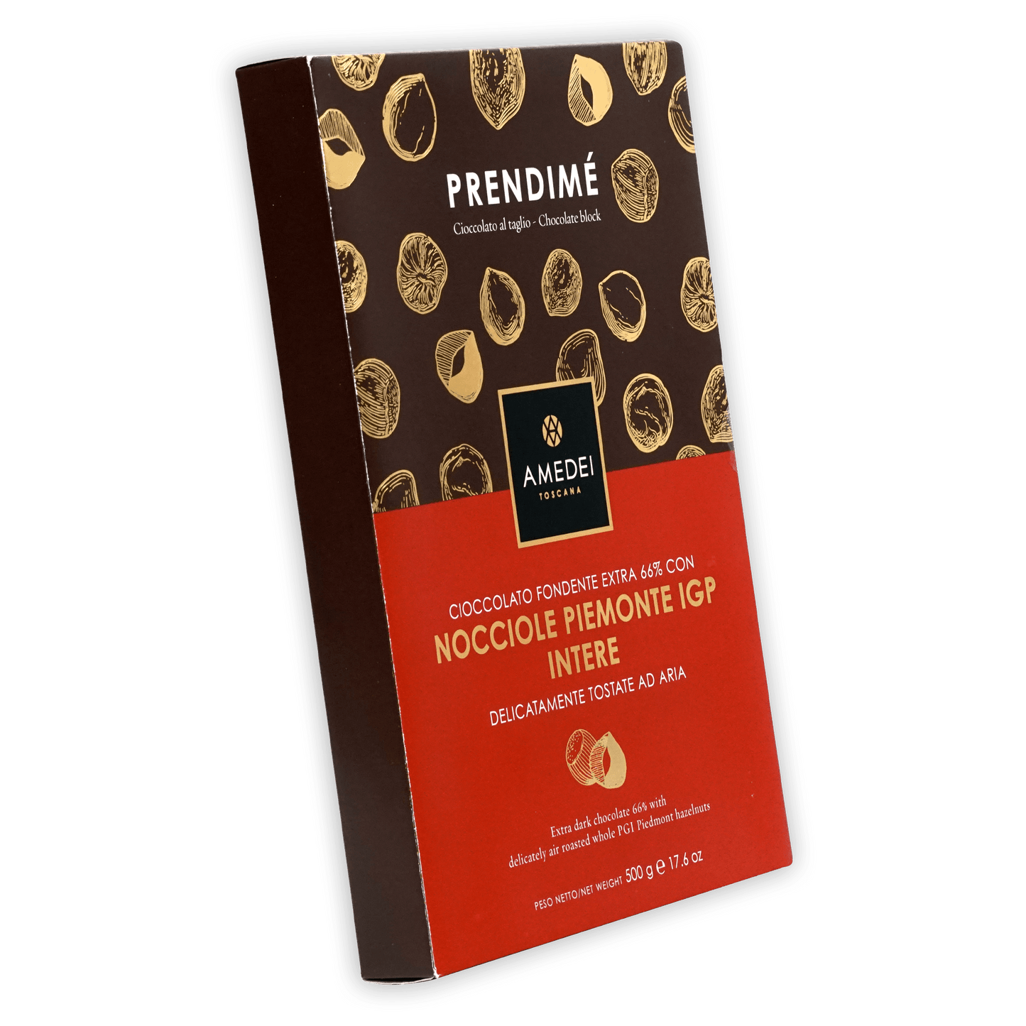 Amedei Prendimé Dark Chocolate w/ Hazelnuts 66% (500g)