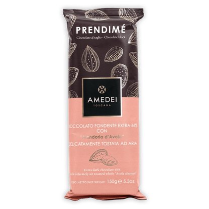 Amedei Prendimé Dark Chocolate w/ Almonds 66% 150g