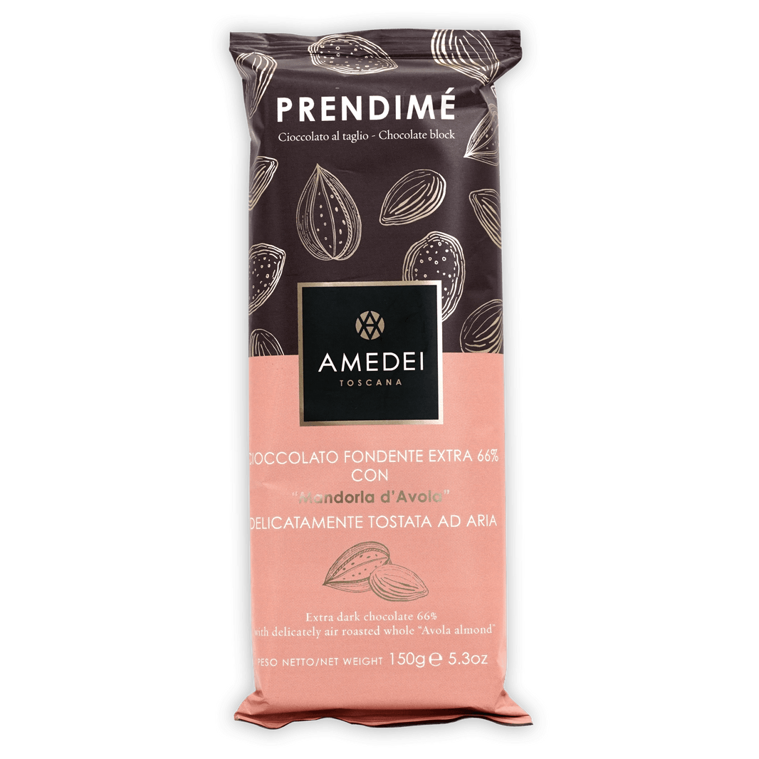 Amedei Prendimé Dark Chocolate w/ Almonds 66% 150g