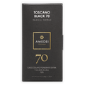 Amedei Toscano Black 70% extra dark chocolate sleek black package
