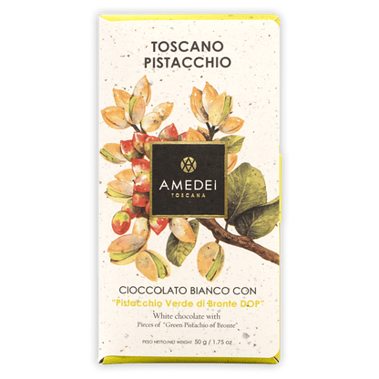 Amedei White Milk Chocolate w/ Pistachios 29%