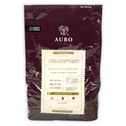 Auro Bulk Baking Dark Chocolate Unsweetened Coins 100% 1kg