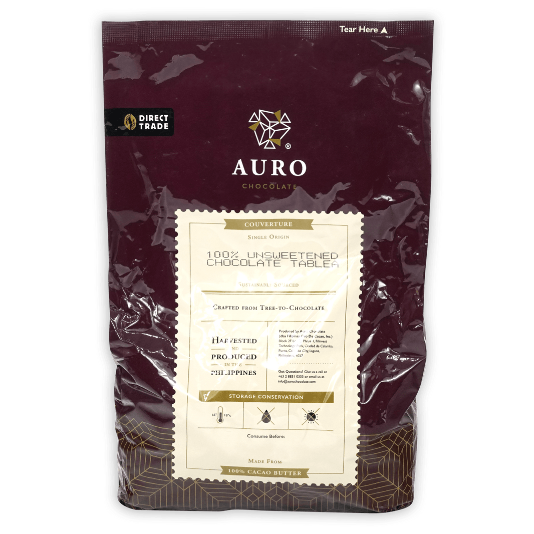 Auro Bulk Baking Dark Chocolate Unsweetened Coins 100% 1kg