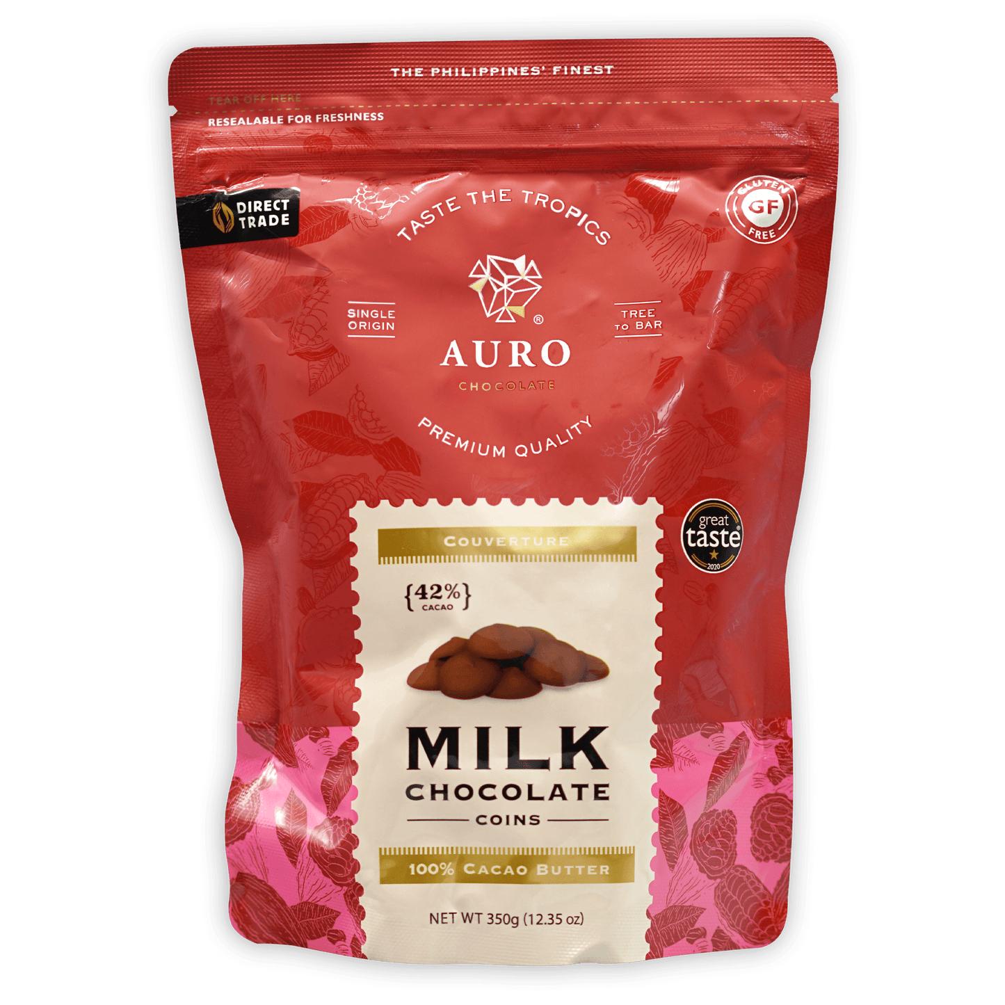 Auro Milk Chocolate Buttons 42%