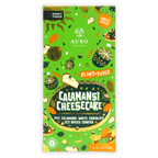 Aurora White Calamansi Cheesecake bar with vibrant green calamansi and playful fruit illustrations