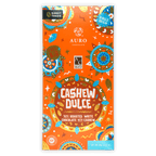 Auro White Cashew Dulce 32% bar with orange mandala packaging